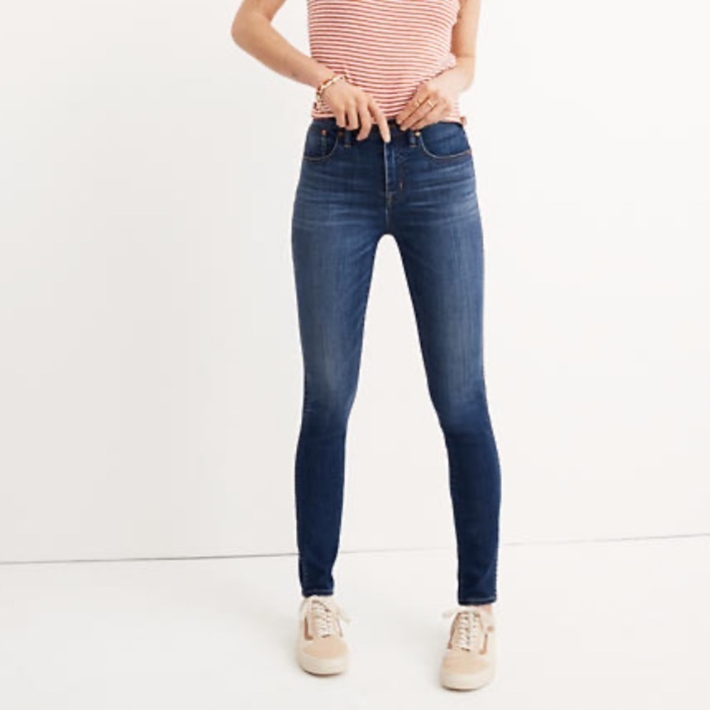 Madewell petite 10” high rise skinny jeans Danny